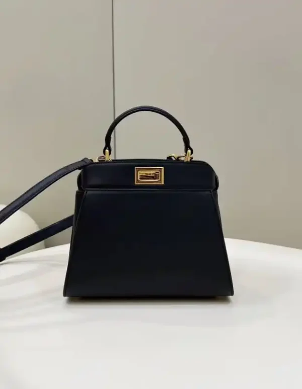 Fendi Peekaboo With Patch Pocket Black - Image 2