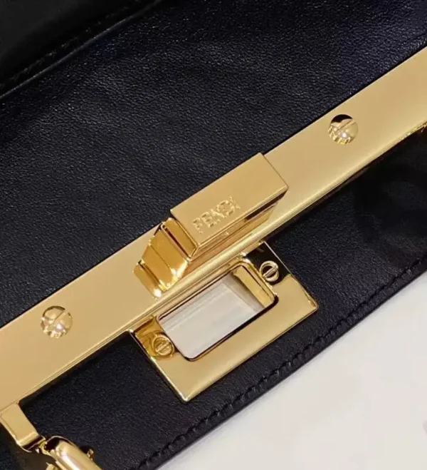Fendi Peekaboo With Patch Pocket Black - Image 6