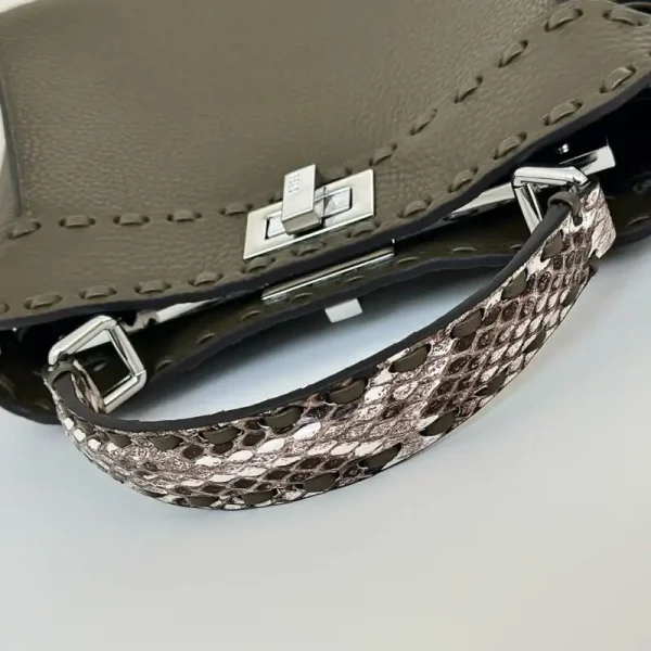 Fendi Peekaboo Khaki Python Handle - Image 3