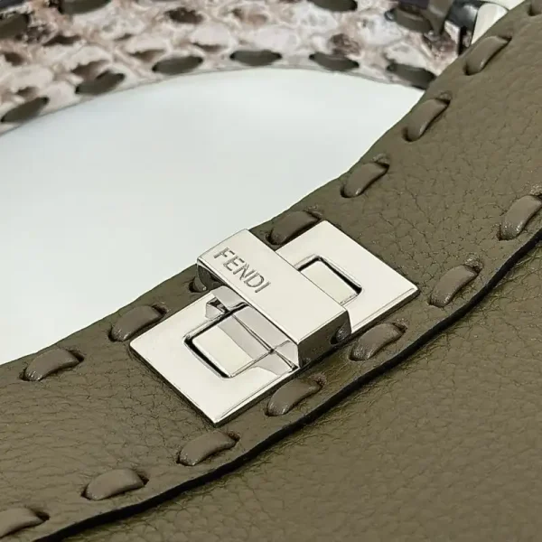 Fendi Peekaboo Khaki Python Handle - Image 9