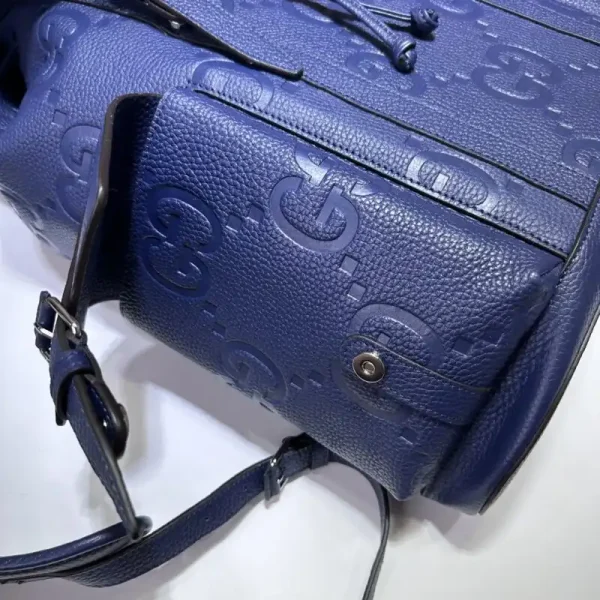 Gucci  Medium Backpack Full Blue - Image 4