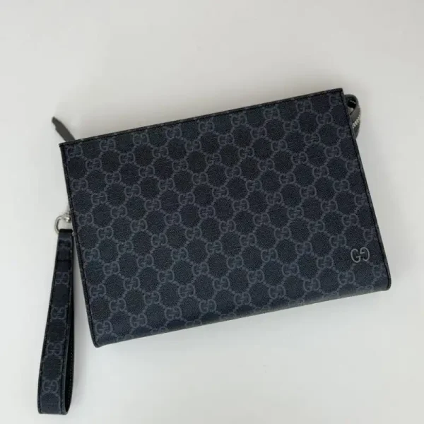 Gucci  GG Canvas Pouch Blue - Image 6