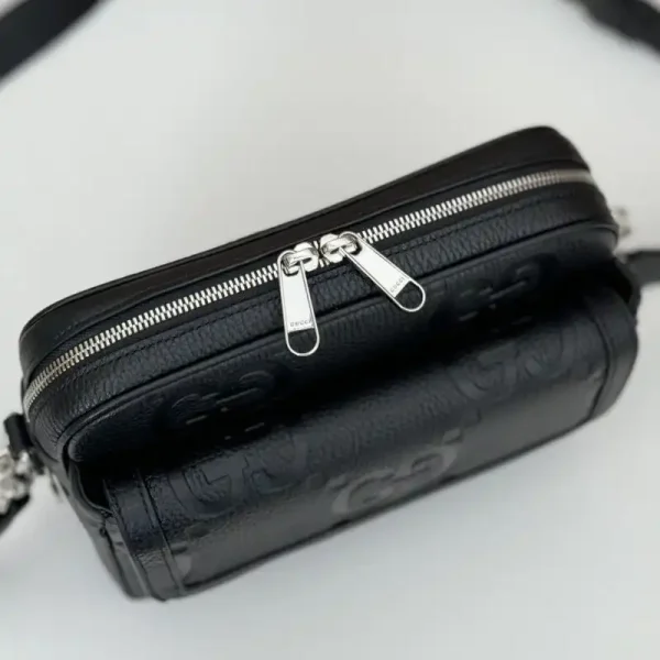Gucci Jumbo GG Crossbody Black - Image 6