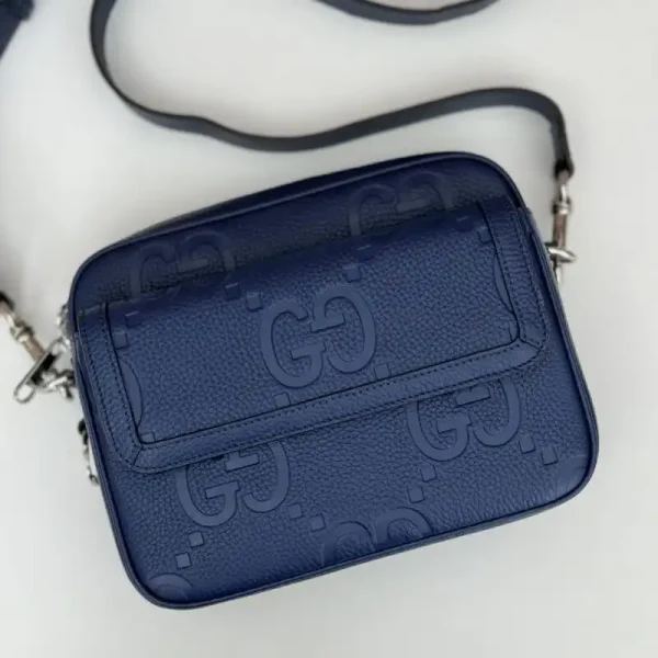 Gucci Jumbo GG Crossbody Blue - Image 4
