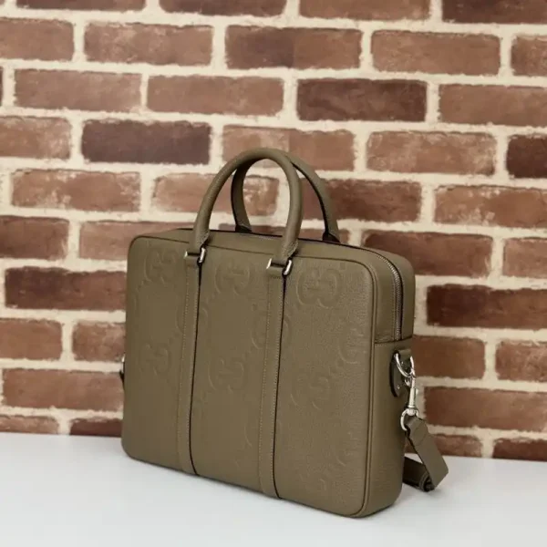 Gucci  Briefcase GG Leather Brown - Image 4