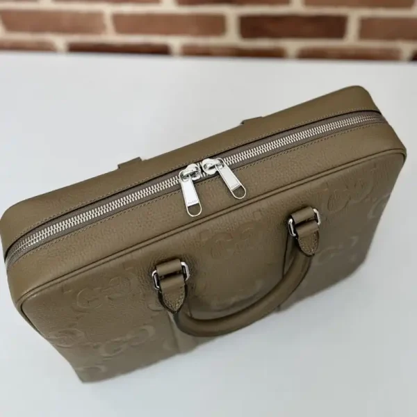 Gucci  Briefcase GG Leather Brown - Image 7