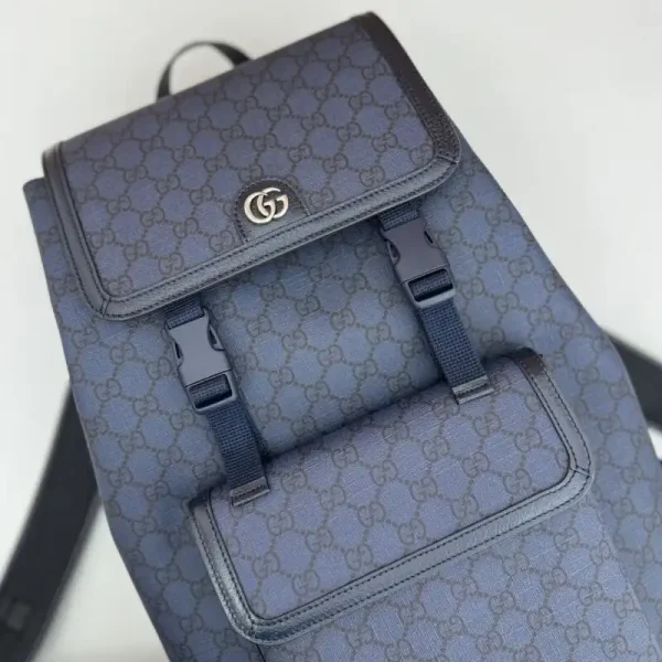Gucci Large Ophidia Backpack Blue - Image 5