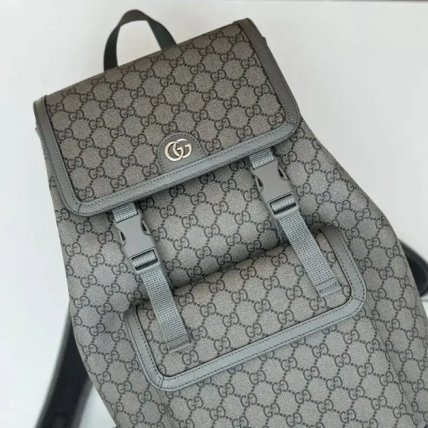 Gucci Large Ophidia Backpack Grey - Image 3