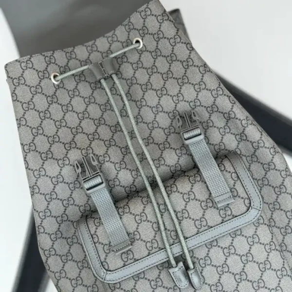 Gucci Large Ophidia Backpack Grey - Image 5