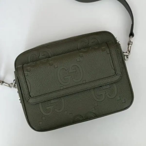 Gucci Jumbo GG Crossbody Green - Image 4