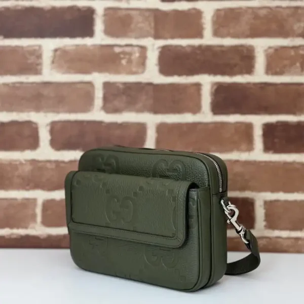 Gucci Jumbo GG Crossbody Green - Image 2