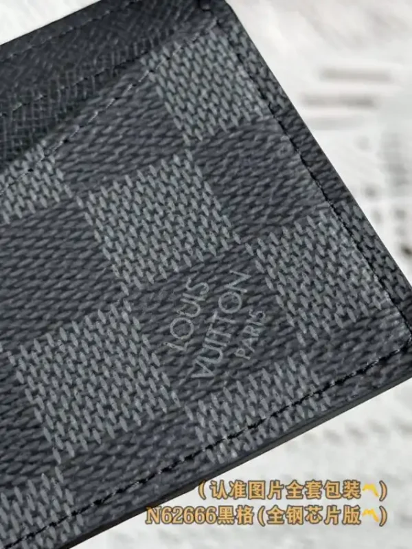Louis Vuitton Card Holder Black Grid - Image 5