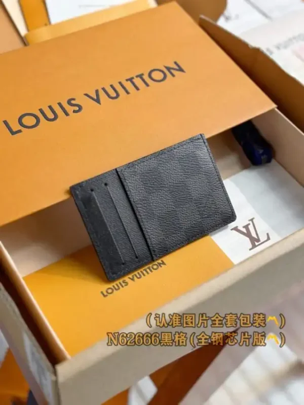 Louis Vuitton Card Holder Black Grid - Image 2