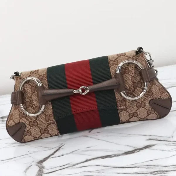 Gucci Horsebit Chain Shoulder Bag Brown - Image 7