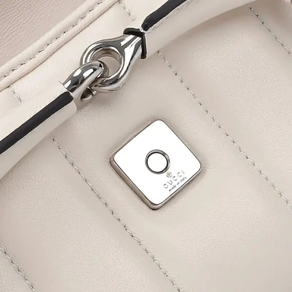 Gucci Horsebit Chain Shoulder Bag White - Image 4