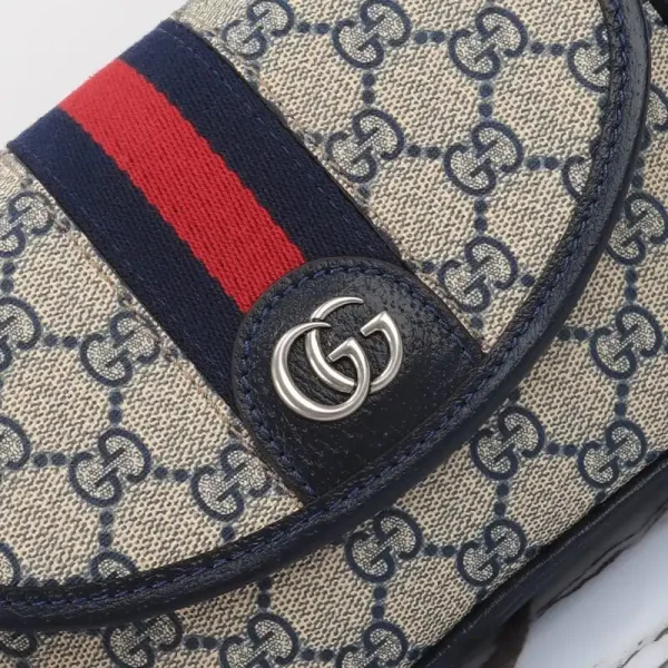 Gucci  GUCCI Ophidia GG  Shoulder Bag Blue - Image 3