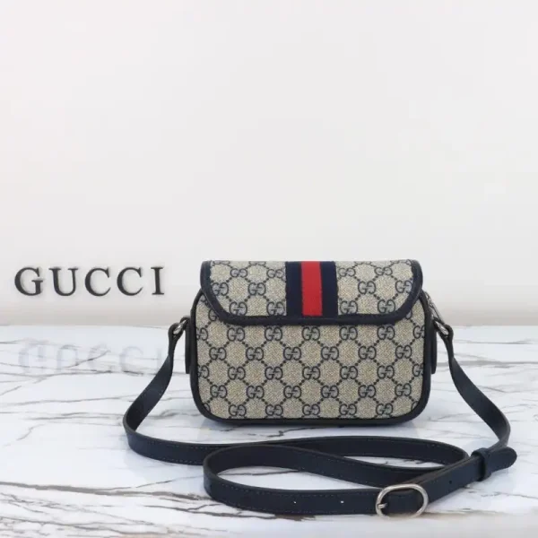 Gucci  GUCCI Ophidia GG  Shoulder Bag Blue - Image 8