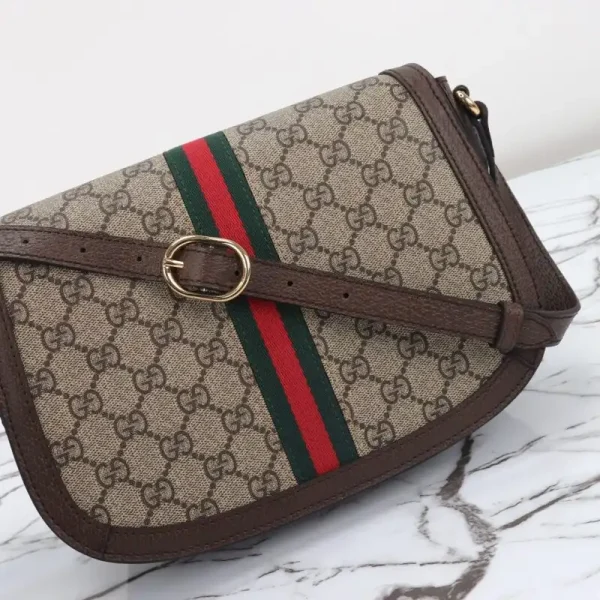 Gucci  Ophidia GG  Shoulder Bag Brown - Image 8