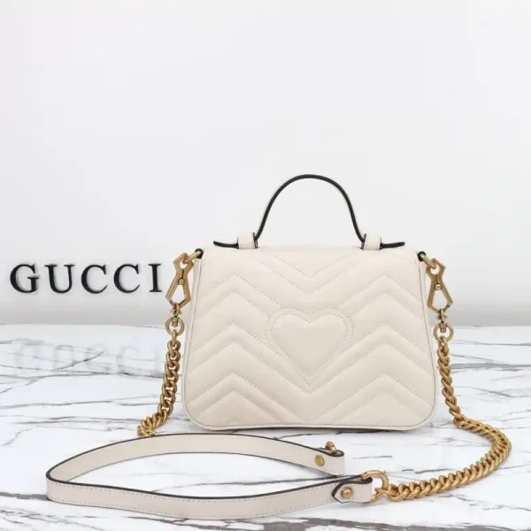 Gucci  GG Marmont Top Handle White - Image 7