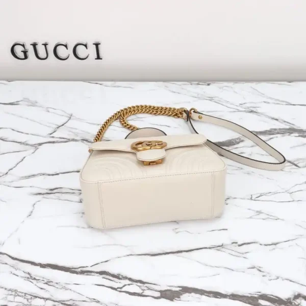 Gucci  GG Marmont Top Handle White - Image 2