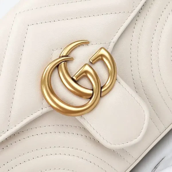Gucci  GG Marmont Top Handle White - Image 8
