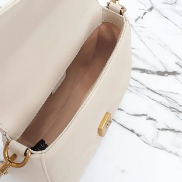 Gucci  GG Marmont Top Handle White - Image 9