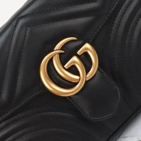Gucci  GG Marmont Top Handle Black - Image 4