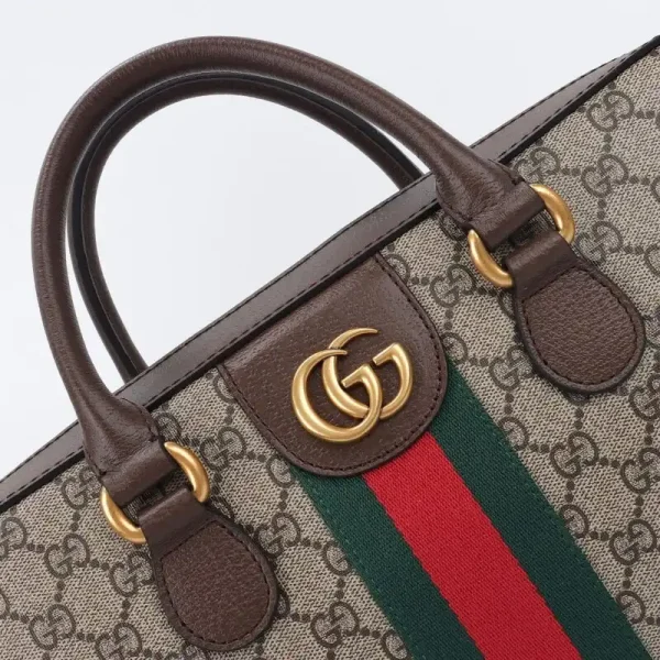 Gucci   Briefcase  Canvas Beige - Image 4