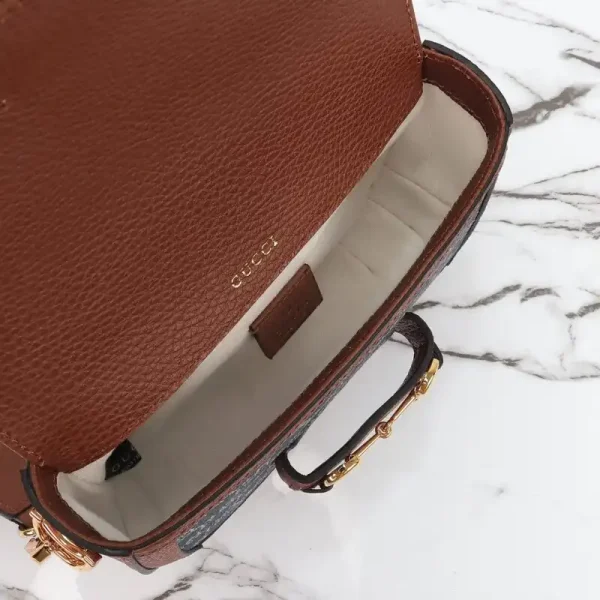 Gucci Horsebit 1955  Double G Mini Denim - Image 8