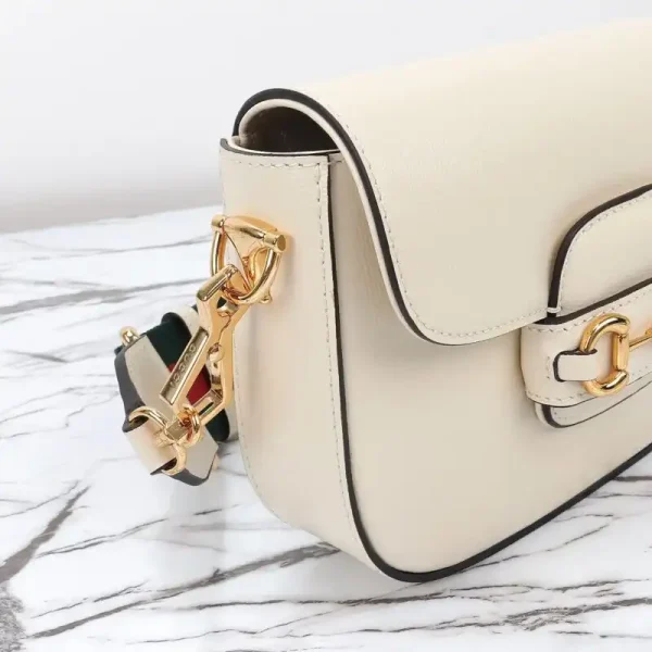 Gucci Horsebit 1955  Double G Mini White - Image 2