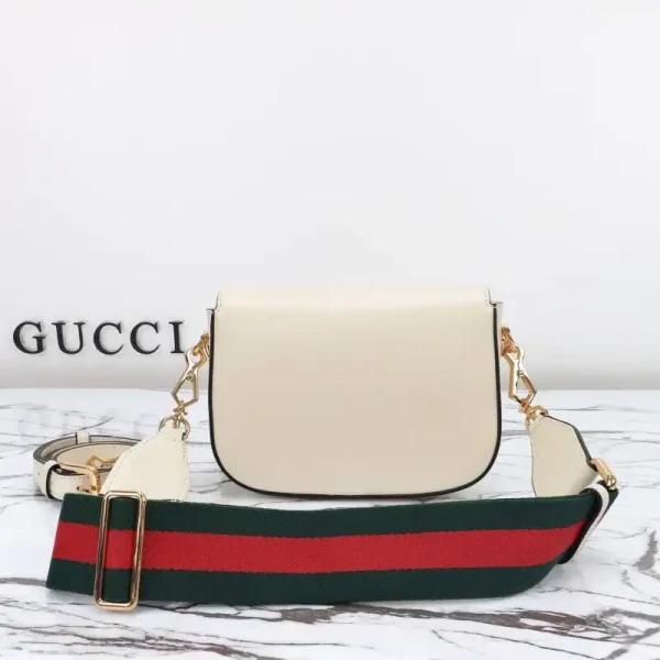 Gucci Horsebit 1955  Double G Mini White - Image 7
