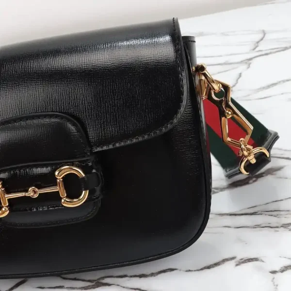 Gucci Horsebit 1955  Double G Mini Black - Image 3