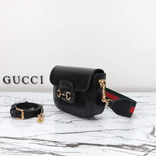 Gucci Horsebit 1955  Double G Mini Black - Image 4