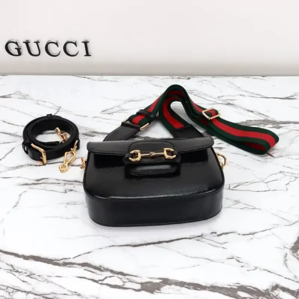 Gucci Horsebit 1955  Double G Mini Black - Image 5
