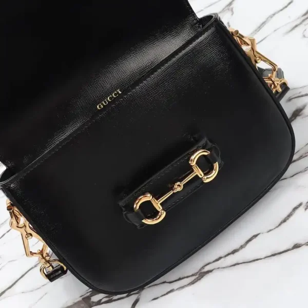 Gucci Horsebit 1955  Double G Mini Black - Image 6
