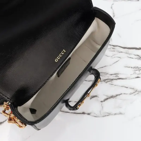 Gucci Horsebit 1955  Double G Mini Black - Image 8