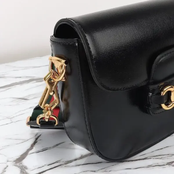 Gucci Horsebit 1955  Double G Mini Black - Image 9