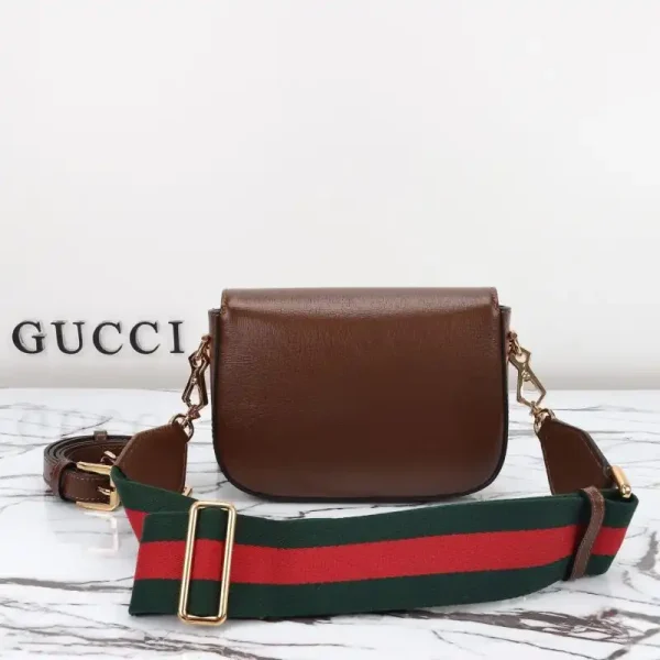 Gucci Horsebit 1955  Double G Mini Brown - Image 6