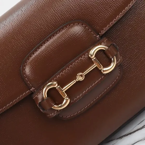 Gucci Horsebit 1955  Double G Mini Brown - Image 7