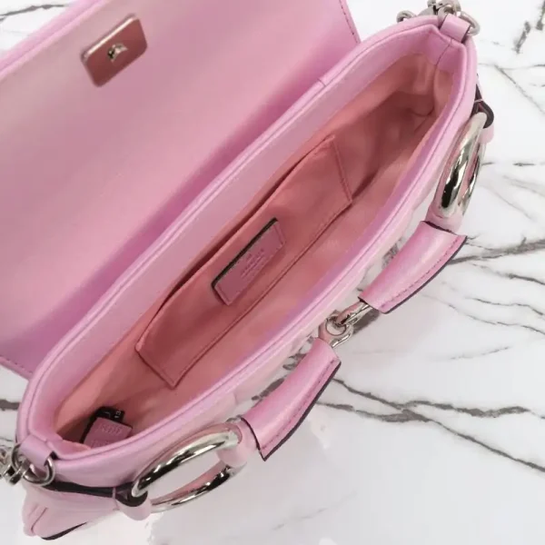 Gucci Horsebit Chain Shoulder Bag Pink - Image 2