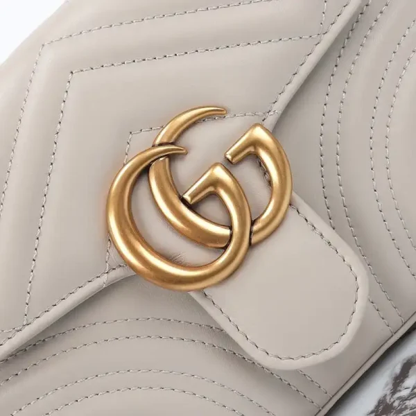 Gucci  GG Marmont Top Handle Beige - Image 4
