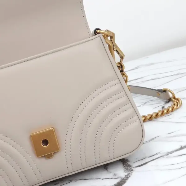 Gucci  GG Marmont Top Handle Beige - Image 8