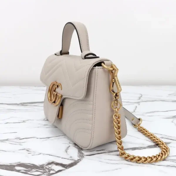 Gucci  GG Marmont Top Handle Beige - Image 10