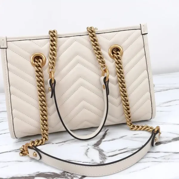 Gucci  GG Marmont Tote White - Image 6