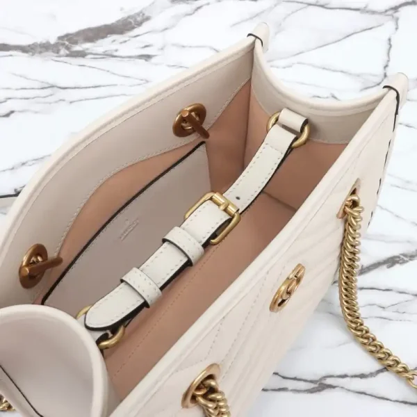 Gucci  GG Marmont Tote White - Image 4