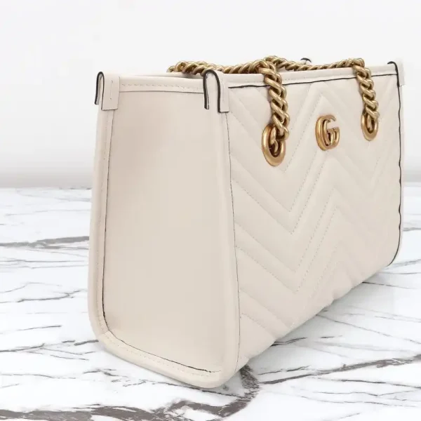 Gucci  GG Marmont Tote White - Image 5