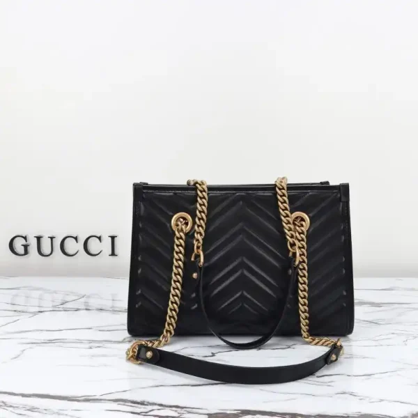 Gucci  GG Marmont Tote Black - Image 3