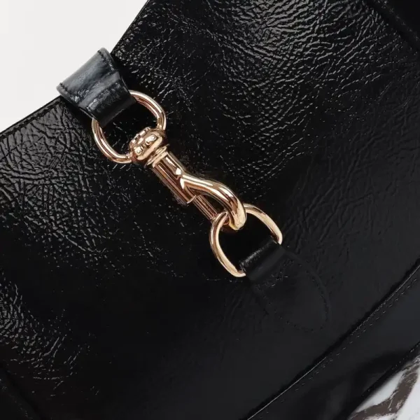 Gucci G Jackie Small Patent Black - Image 2