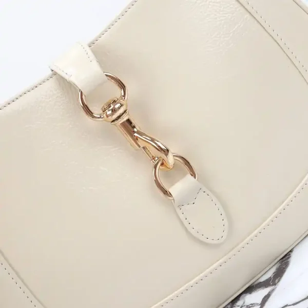 Gucci G Jackie Small Patent White - Image 7