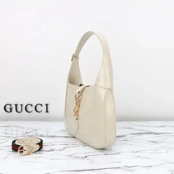 Gucci G Jackie Small Patent White - Image 8